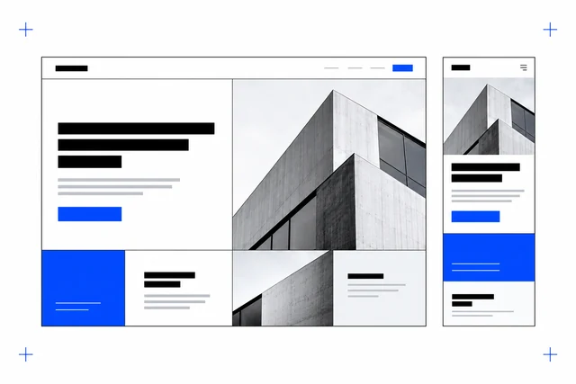 Aufeinander abgestimmte Websitegestaltung für Desktop und Smartphone